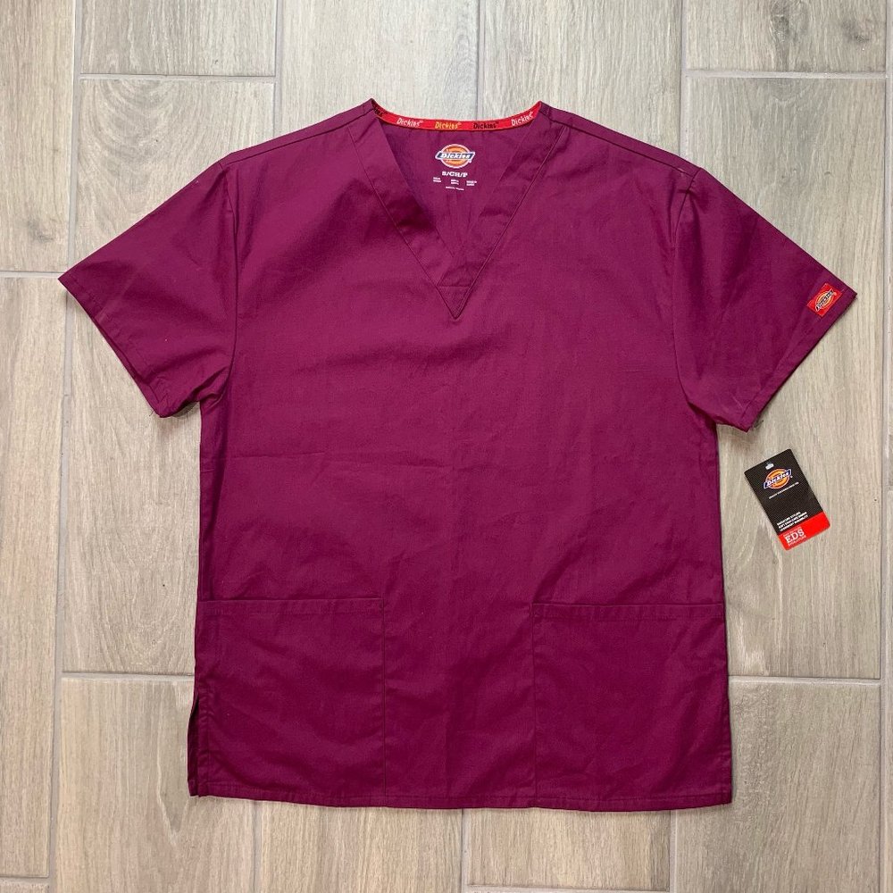 Dickies Womens EDS Signature Scrubs 86706 V-Neck Top - Size S NWT